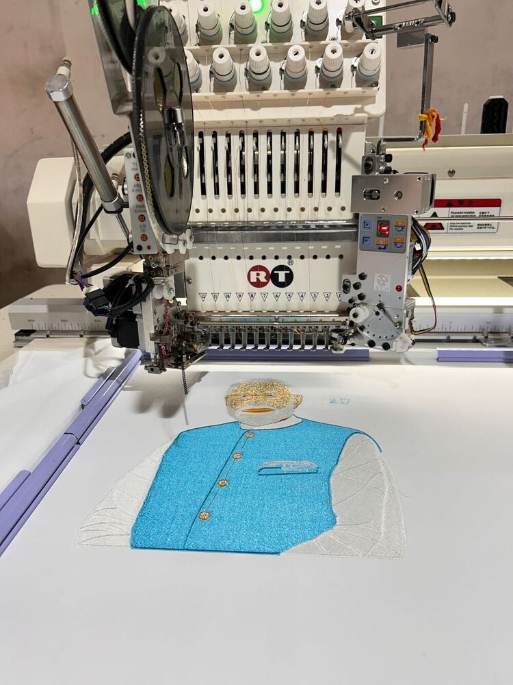 Double Head Computer Embroidery Machine By Rajdhani Technology