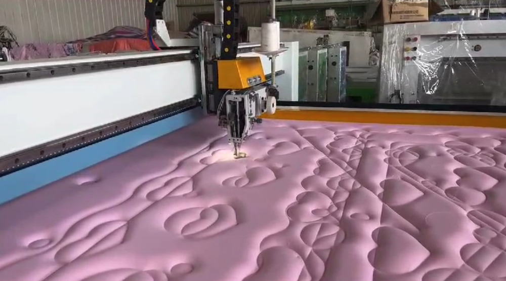 Single Needle Continuous Quilting Machine