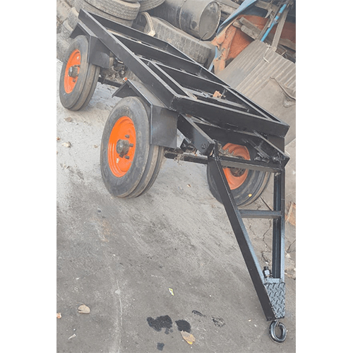 4 Wheeler Pump Set Trolley - Material: Iron