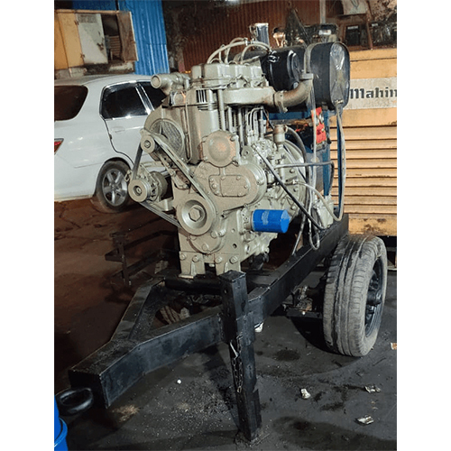 2 Wheeler Small Dg Set Trailer - Material: Iron