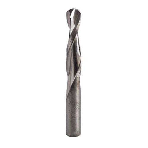 6 Mm 6X25X50 2 Flute Uncoated Ballnose End Mill - Color: Silver