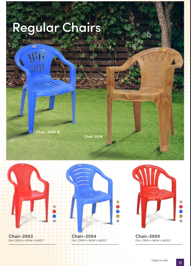Regular Chair - Application: Setting