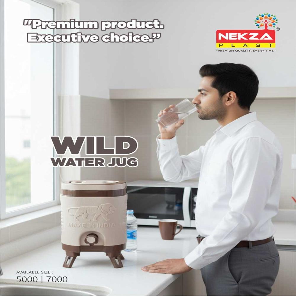 PLASTIC INSULATED WATER JUG WITH STAND