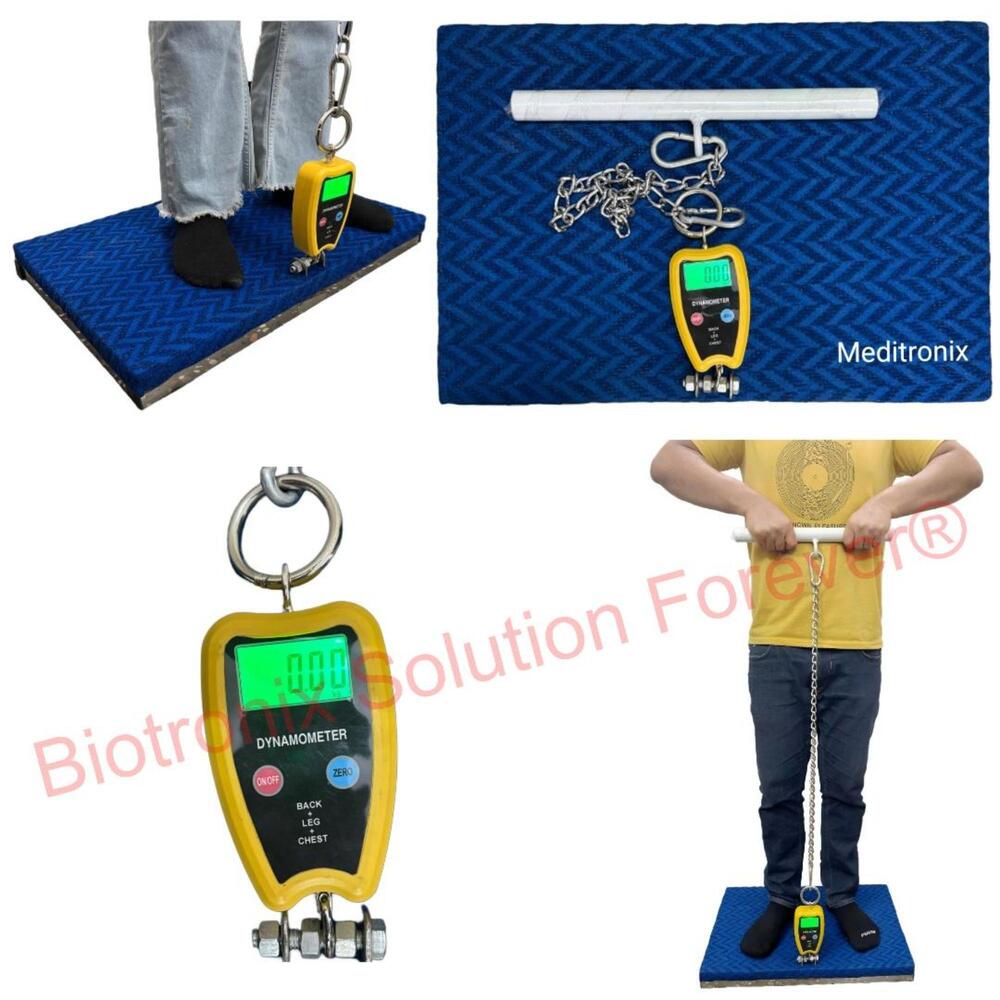 Back, Leg and Chest Dynamometer for Accurate Muscle Strength Assessment