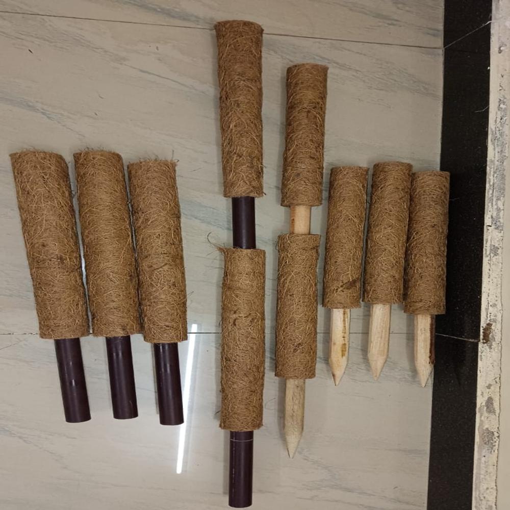 Coco Pole (Wood) 1 Feet - Color: Brown