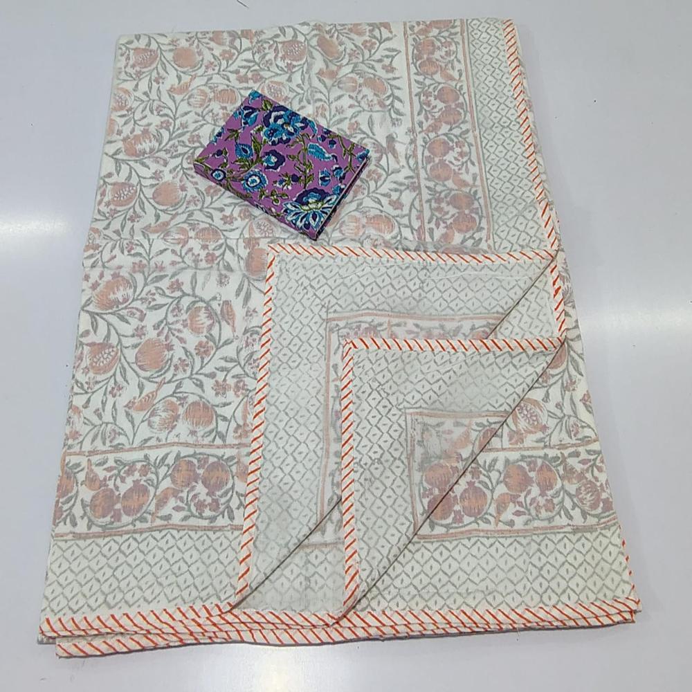 Hand Block Printed Cotton Dohar