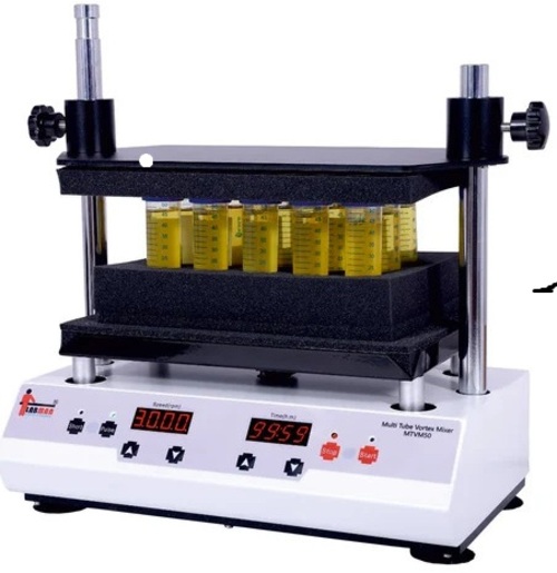 Multi Tube Vortex Mixer - Color: White