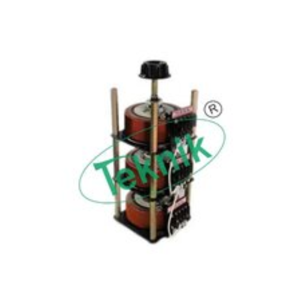 Variac 2 Amps Three Phase - Color: Black Brown