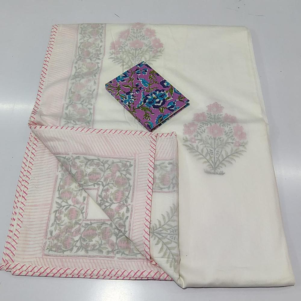 Hand Block Printed Cotton Dohar