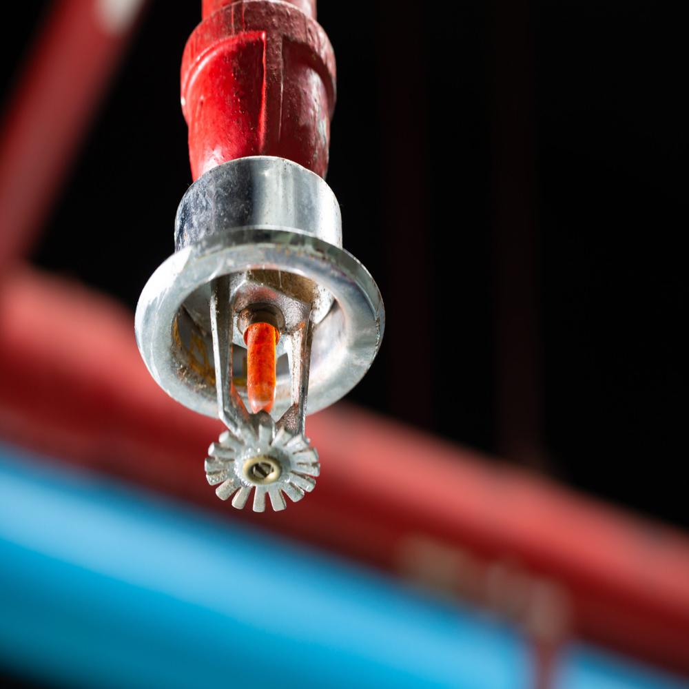 Fire Sprinkler System - Metal, Round Design, Silver Finish | Quality Fire Fighting Equipment With 1 Year Warranty