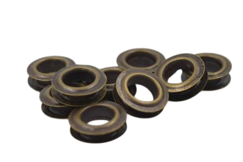 Double Sided Brass Eyelet - Color: Silver