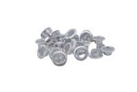Plain Aluminium Eyelets - Color: Silver