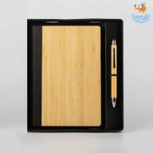 (SS-10215) Wooden Pen And Diary Gift Set