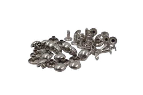 Silver Dome Rivet Button