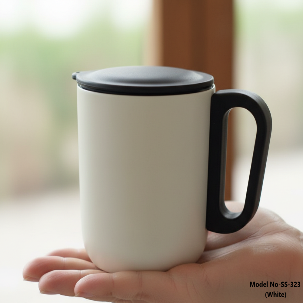 Vacuum Insulated Steel Coffee Mug With Handle (SS-323)