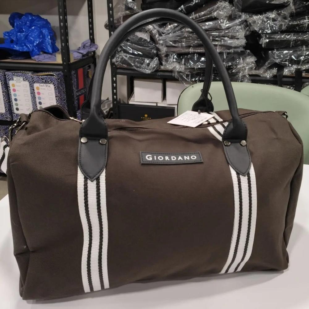 Canvas Duffle Bag - Color: Brown
