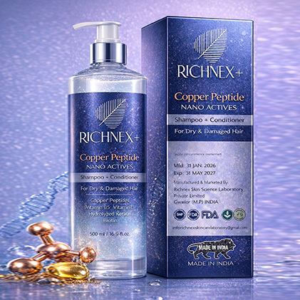 Richnex Copper Peptide Nano Actives Shampoo Plus Conditioner Richnex Copper Peptide Nano Actives Shampoo Plus Conditioner