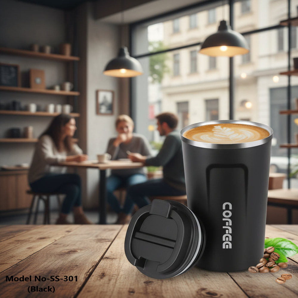 Vacuum Insulated Coffee Cup Double Walled Travel Mug (SS-301)