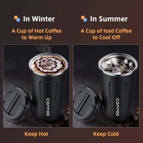 Vacuum Insulated Coffee Cup Double Walled Travel Mug (SS-301)
