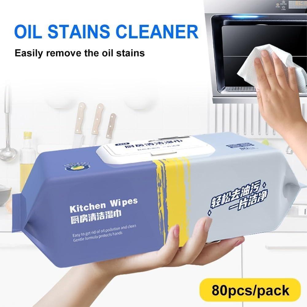 80 Pcs Kitchen Cleaning Wipes