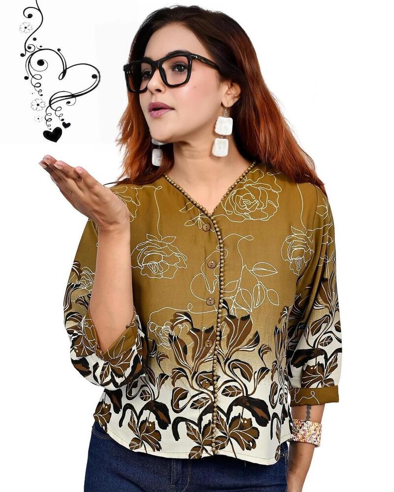 Ladies Printed Korean Top