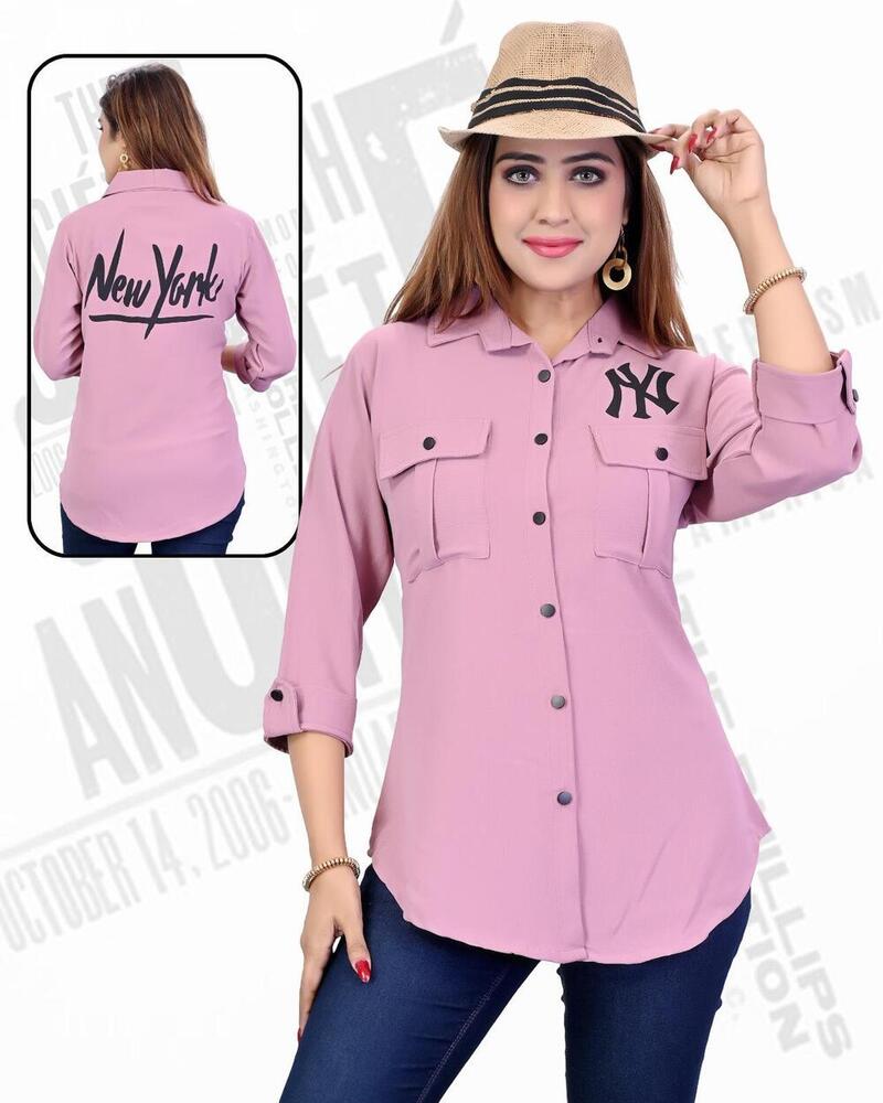 NY Printed Imported Fabric Long Shirt