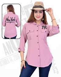 Ny Printed Imported Fabric Long Shirt - Feature: High Quality