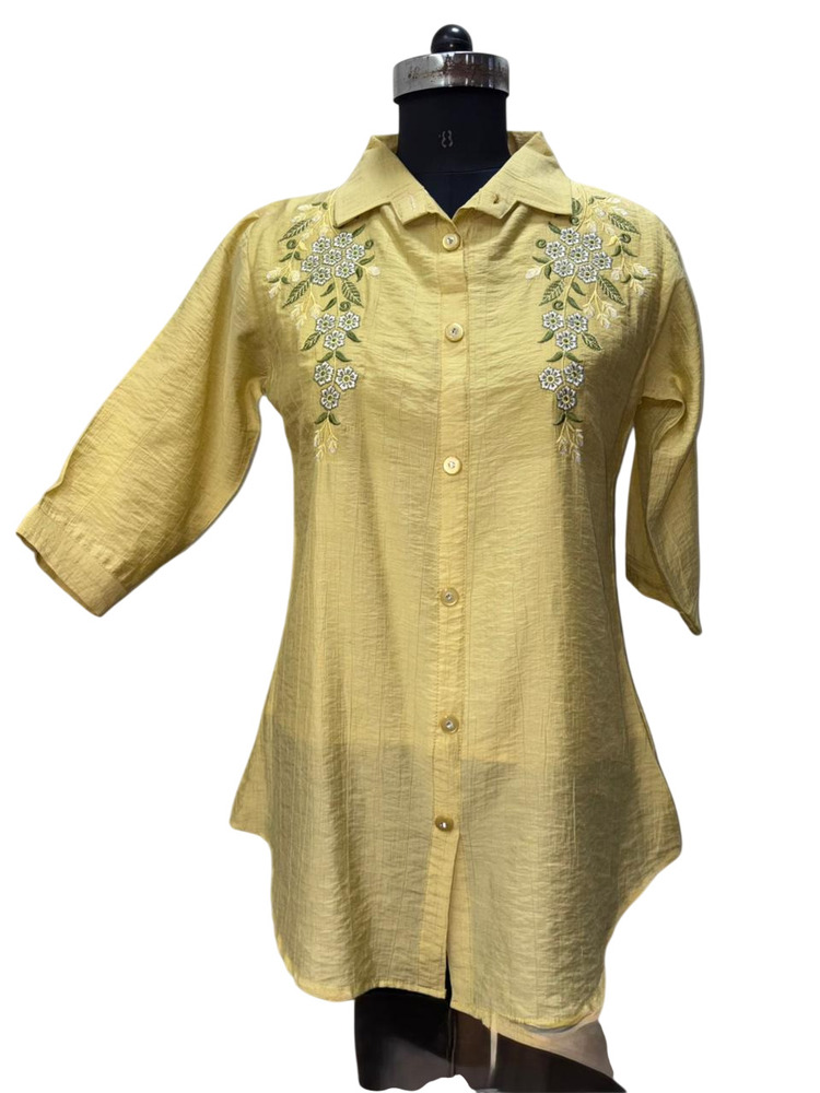 Ladies Regular Fit Embroidered Shirt
