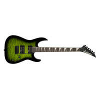 Jackson Js32q Dka Dinky Arch Top Electric Guitar - Transparent Green Burst - Application: Concert