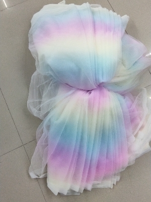 Nylon printed net fabric