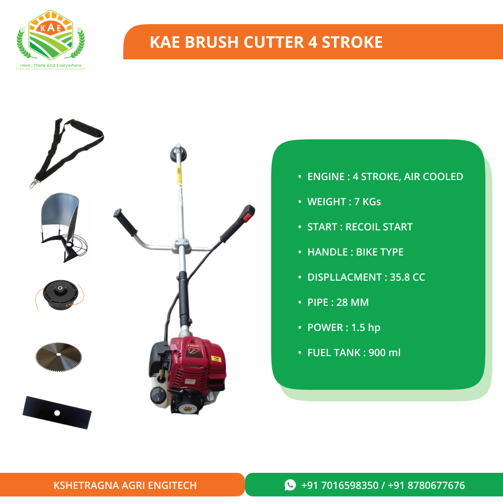 Petrol Grass Trimmer - Blade Length: 350 Millimeter (Mm)