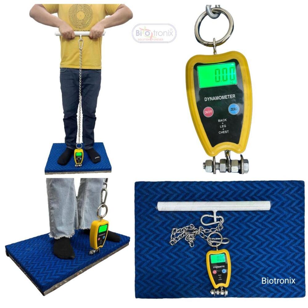 Back, Leg and Chest Strength Testing Dynamometer for Sports & Medical Use