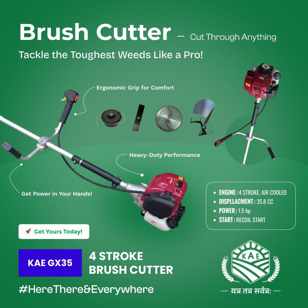 Petrol Grass Trimmer - Blade Length: 350 Millimeter (Mm)