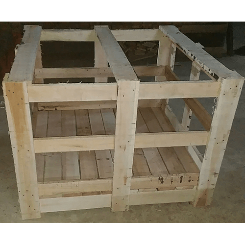 Hard Wood Box Crate - Color: Brown