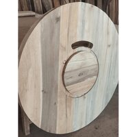 Paine Wood Cable Drum - Color: Brown