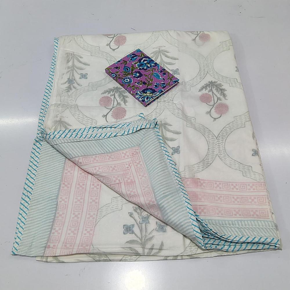 Floral printed cotton Dohar