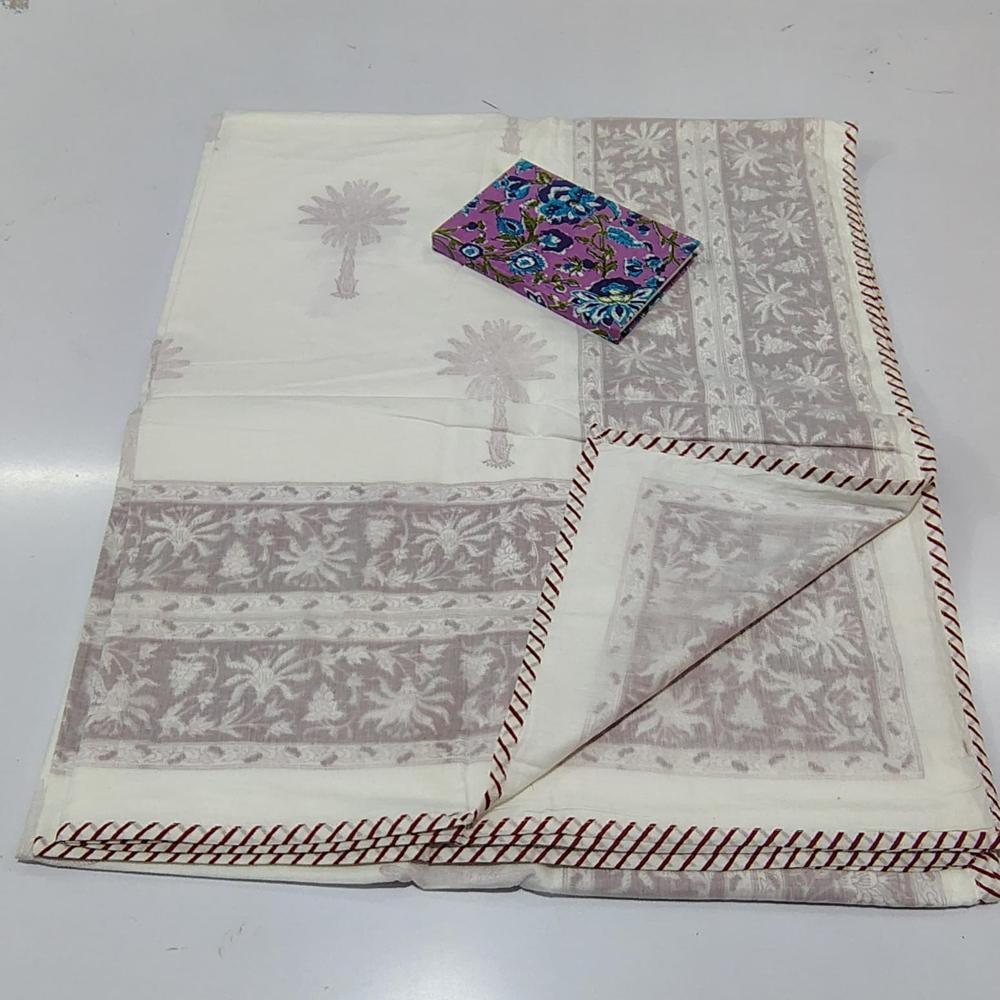 Floral printed cotton Dohar