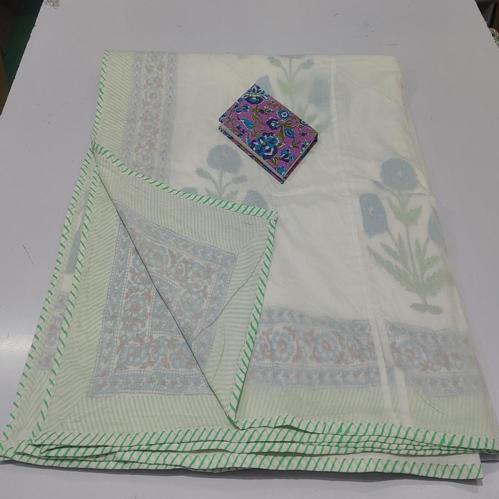 Floral printed cotton Dohar
