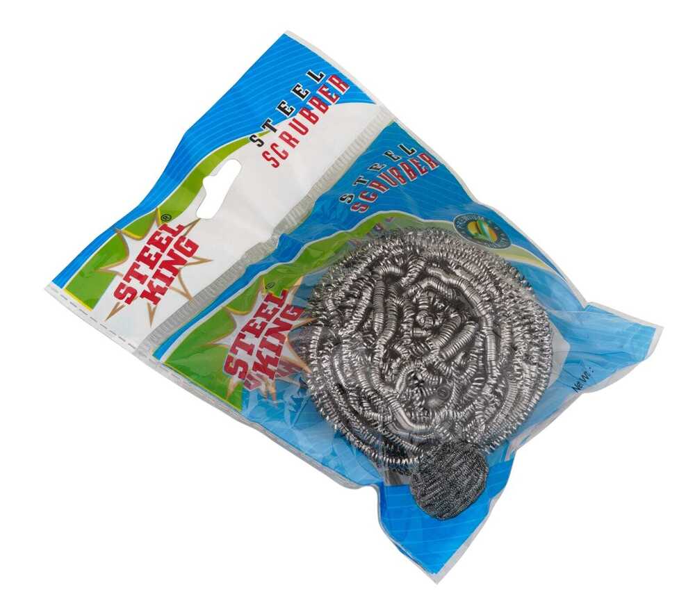 STEELKING 40 GRAM STEEL SCRUBBER 1 PCA PACKING