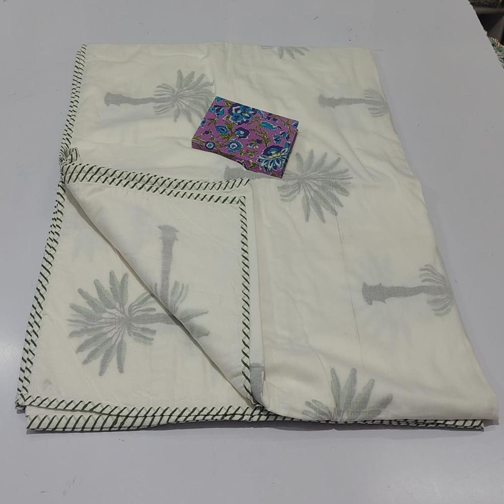 Sanganeri Hand  Block printed Cotton Dohar