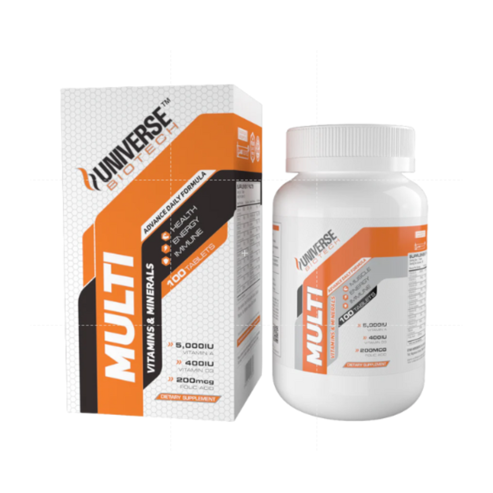 Multi Vitamins & Minerals 100 Tablets, Adults (Unisex), Packaging Type: Bottle