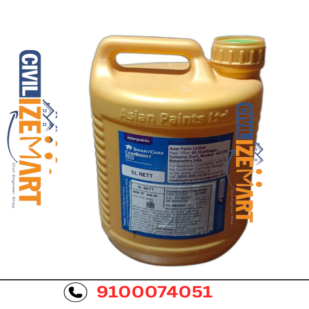 ASIAN PAINTS SMARTCARE CEMBOOST 200 WATERPROOFING CHEMICALS(5L) IN HYDERABAD