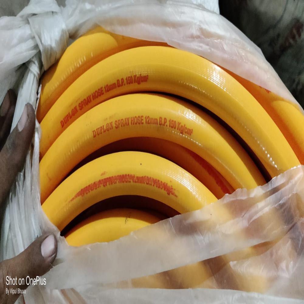 Agriculture Spray Hose Pipe - Color: Yellow