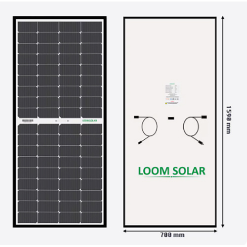 Loom Solar Mono Perc Half-Cut 225 Wp 12 V Solar Panel For Inverter Battery Charging