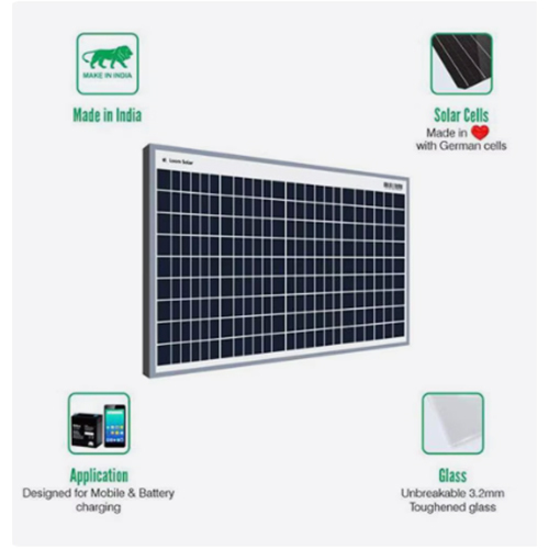 Loom Solar 40 Watt 12 Volt Poly Crystalline Solar Panel