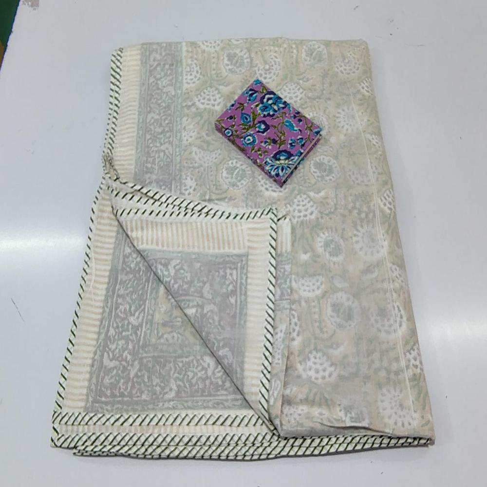 Beautiful Hand Block Printed Cotton Dohar - Age Group: Children