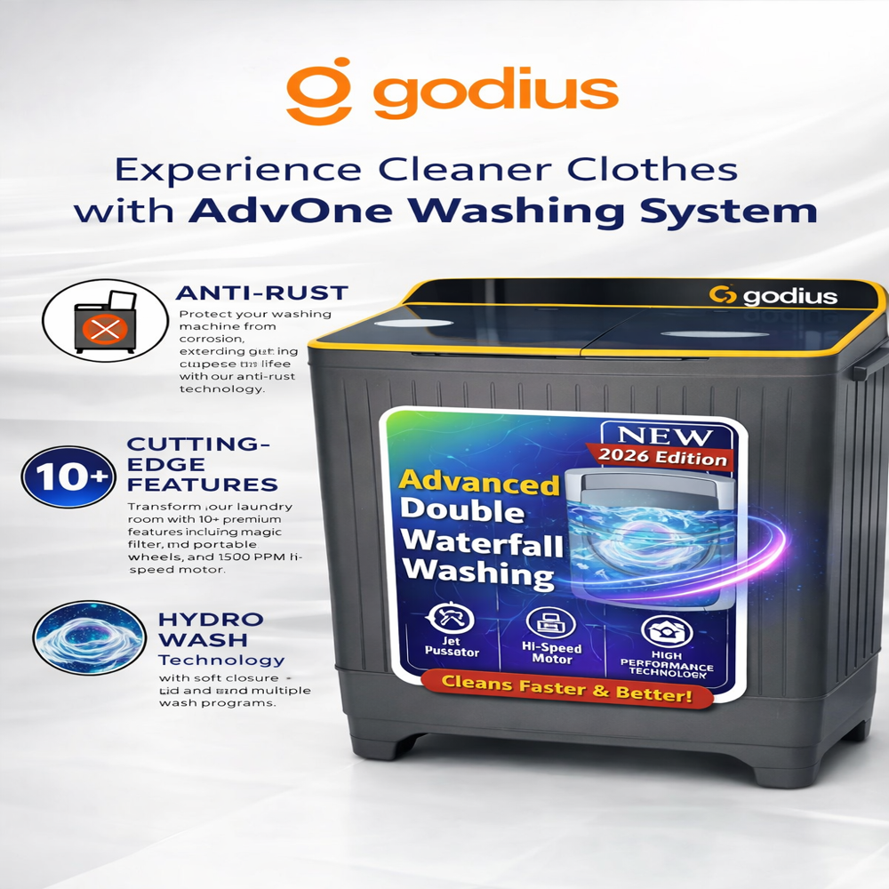 8.5 Kg Semi Automatic Washing Machine (Godius)