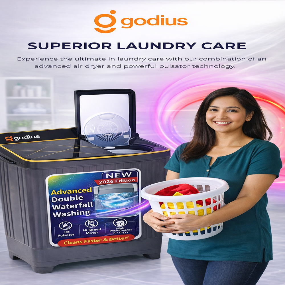 8.5 Kg Semi Automatic Washing Machine (Godius)
