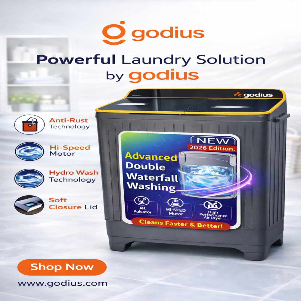 8.5 Kg Semi Automatic Washing Machine (Godius)