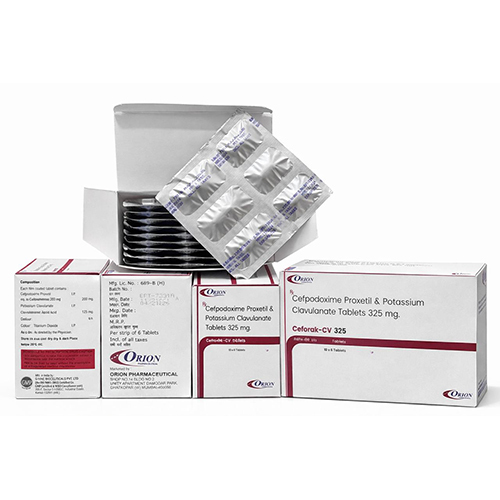 325mg Cefpodoxime Proxetil And Potassium Clavulanate Tablets